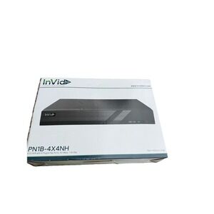 InVidTech PN1B-4X4NH 4Ch NVR Recorder 4 Plug & Play Ports 40Mbps 1HD‎ Bay